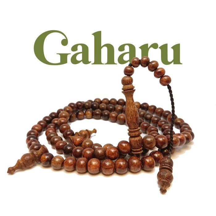 TERUJI TASBIH KAYU GAHARU Grade A Bersertifikat asli 100% Tasbih gaharu
