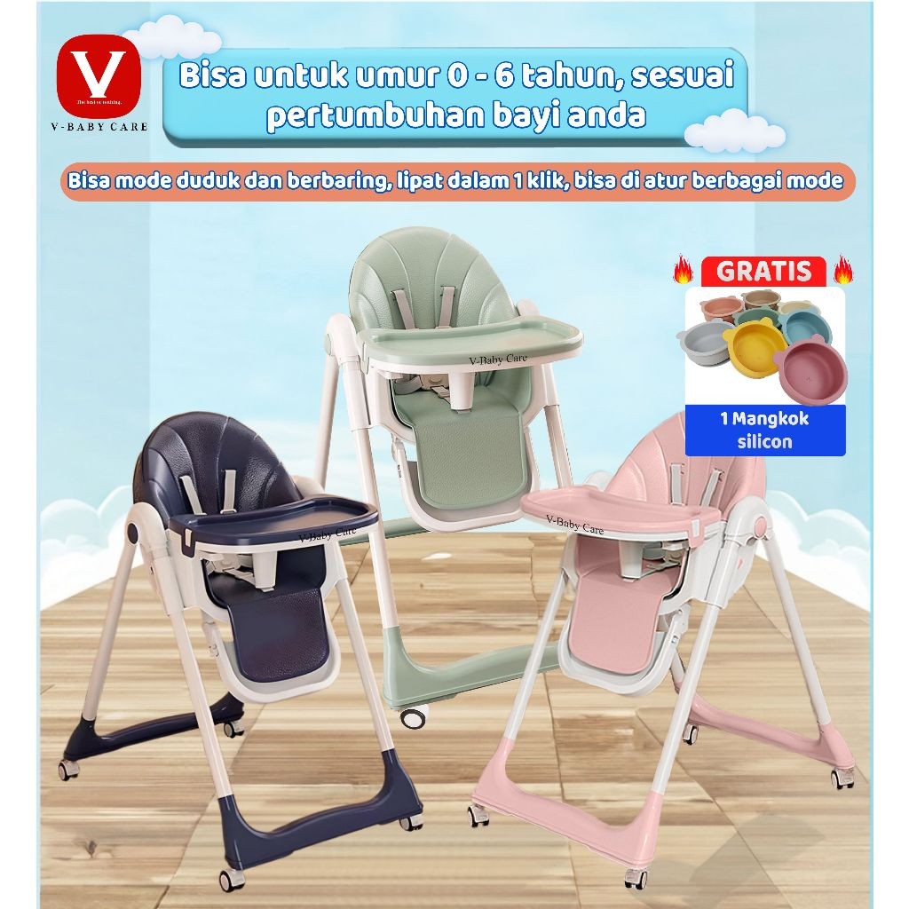 V-BABY CARE My Chair / Sit On Me / kursi makan balita /Fun Chair /baby chair/ kursi makan baby/baby