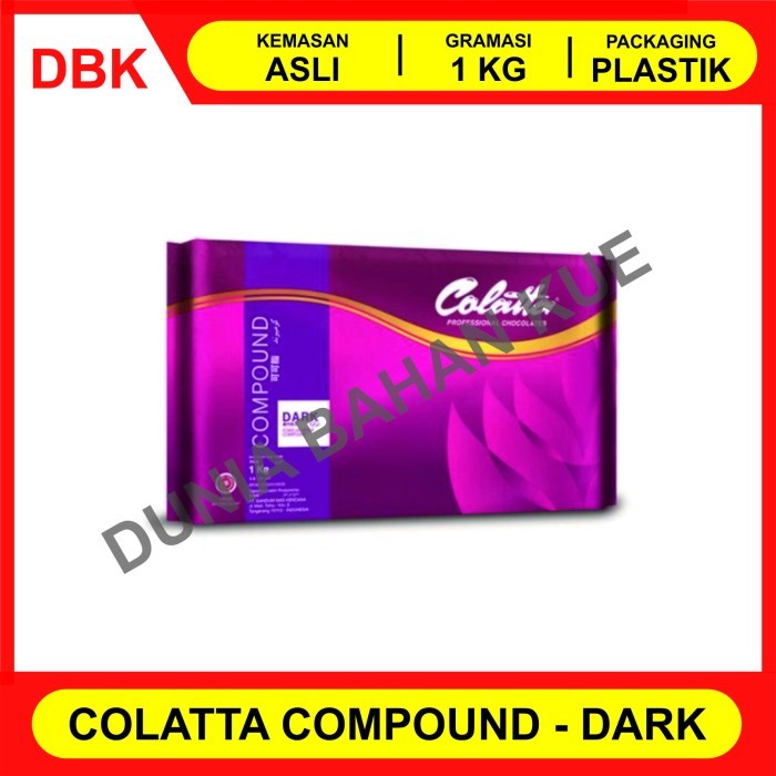 

COLATTA DARK CHOCOLATE COMPOUND / COKLAT BATANG PAHIT 1 KG