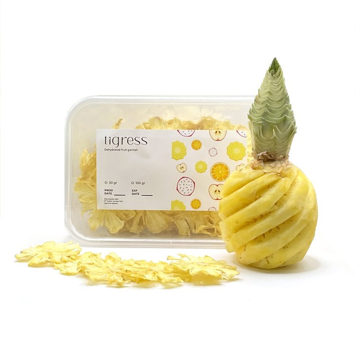 

Dried Pineapple Garnish / Topping Buah Nanas Kering