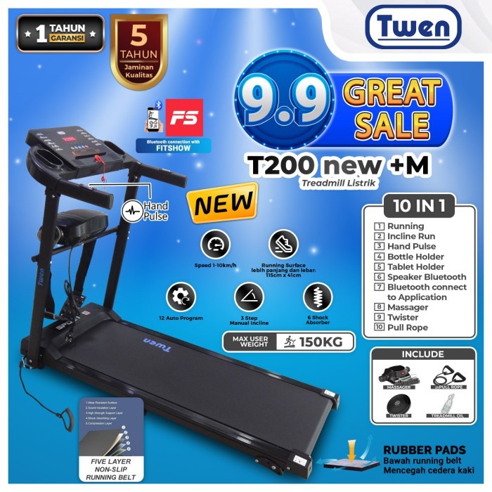 Ready Treadmill Listrik Twen T200 New Arrival - Treadmill Elektrik