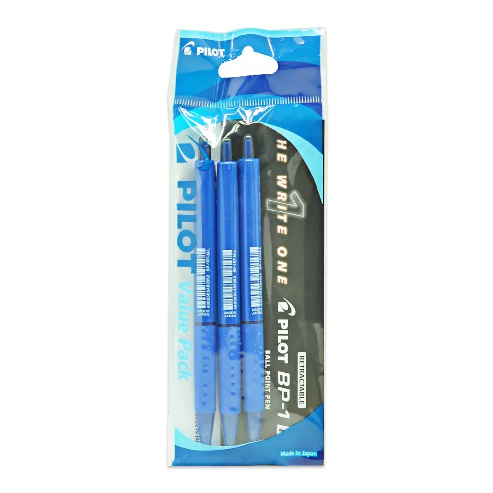 

Gramedia Cirebon - PILOT BALLPEN BP-1 RT FINE SET-3 BLUE