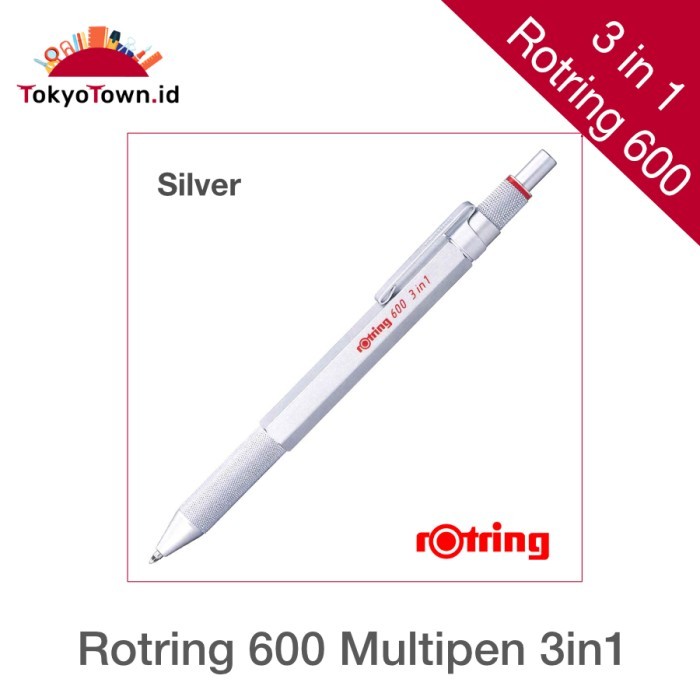 

Ready Rotring 600 3in1 Multipen Ballpoint Mechanical Pencil