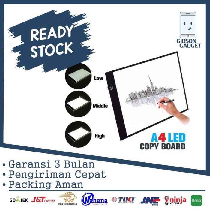 

Ready Drawing Tracing A4 Copy Board Papan LED Light Pad Ultra Slim Gambar