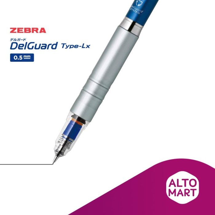 

Ready Zebra DELGUARD Type LX Mechanical Pencil 0.5 mm pensil mekanik