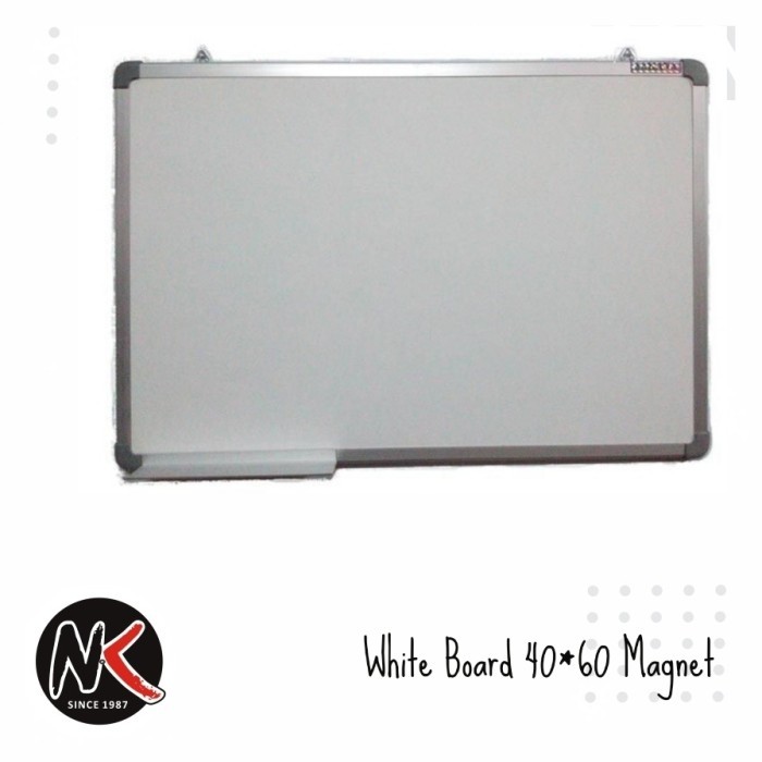 

Ready Papan Tulis White Board Magnet Gantung Sakana 40x60 cm