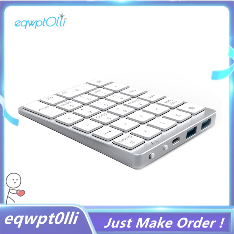N970 Nirkabel Bluetooth Papan Ketik Numerik dengan HUB USB Tombol Ganda Lebih Banyak Fungsi Numpad M