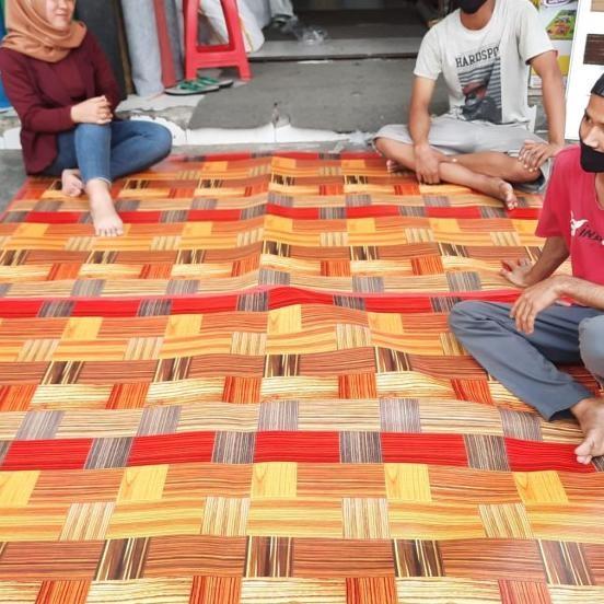 Tikar Gambar Jumbo 200X240 Tikar Gambar Plastik Tikar Spon Gulung