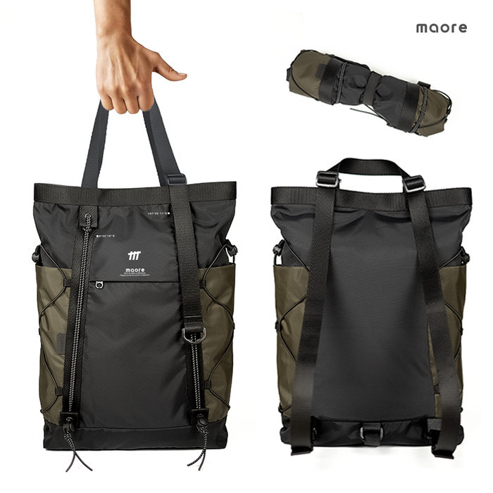 TERMURAH MAORE IRISH Foldable Tote Bag 2 in 1 Backpack Waterproof