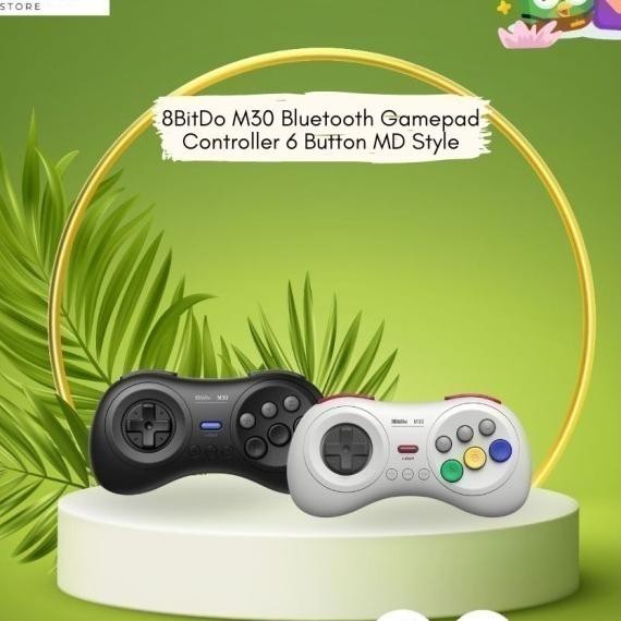 8Bitdo M30 Bluetooth Gamepad Controller 6 Button Md Style