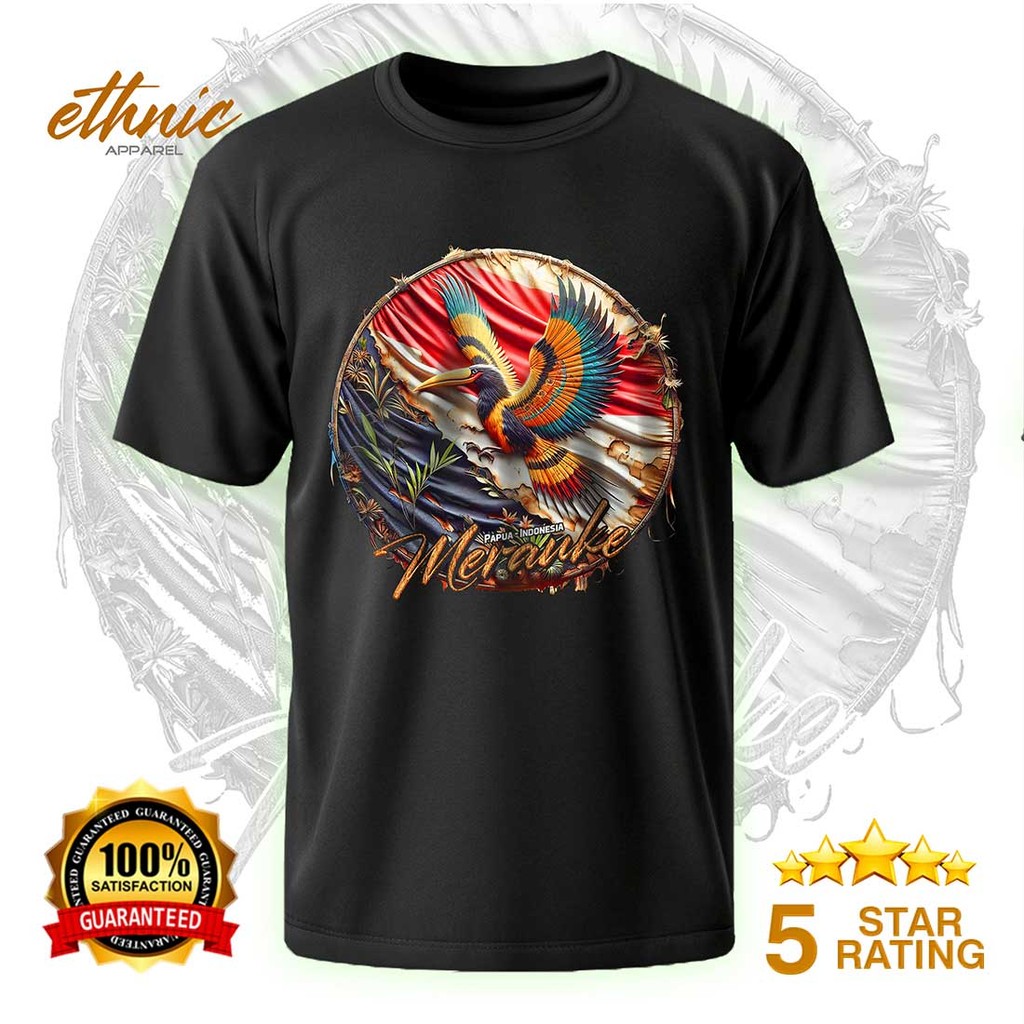 T-shirt Kaos Distro MERAUKE - PAPUA - Premium Quality - MRKX1