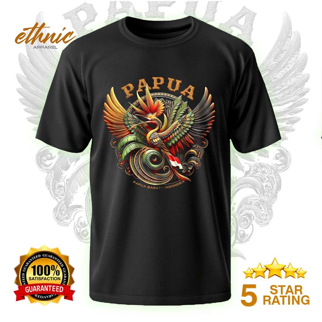 T-shirt Kaos Distro PAPUA - PAPUA - Premium Quality - PAX4