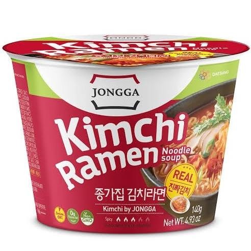 

[140gr] Jongga Kimchi Ramen Noodle Soup with Real Kimchi - Ramen Korea