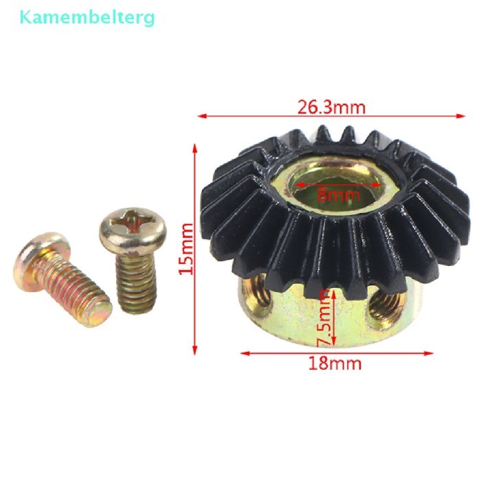 KAMEMBE NEW 20T BEVEL GEAR 8MM HOLE MODEL GEAR 90 DEGREE TRANSMISSION