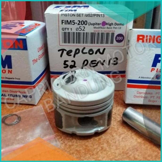 Piston Kit Racing HIGH DOME FIM5 TEFLON JUPITER Z 52 PEN 13 FIM IZUMI