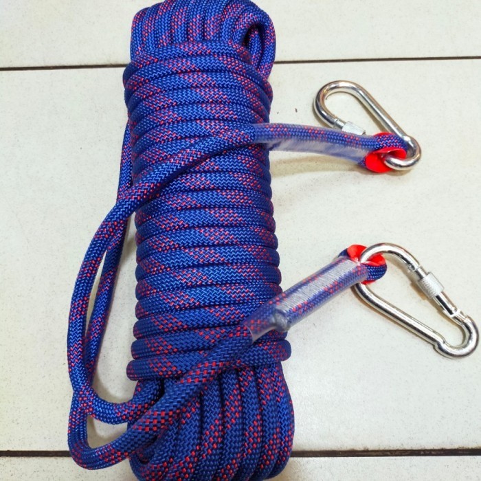 Plan Tali Karmantel Statis With Carabiner 12 Mm X 20 M / Tali Panjat Tebing