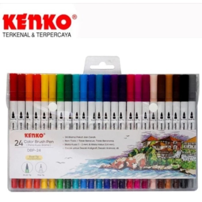 

Ba Kenko Color Brush Pen Dbp-24 C (Dual Tip)