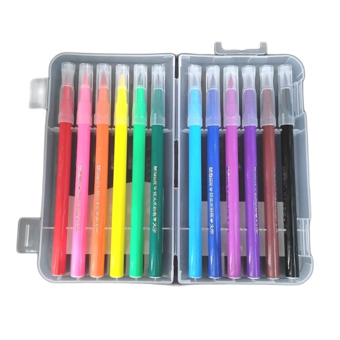 

Ba M&G Soft Brush Water Color Pen Washable 12,18,24 Colors