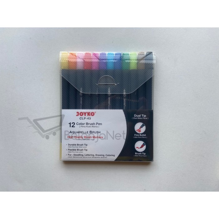 

Ba Color Brush Pen Joyko 12 Warna ( Kuas & Pen 12 Color) Clp-43