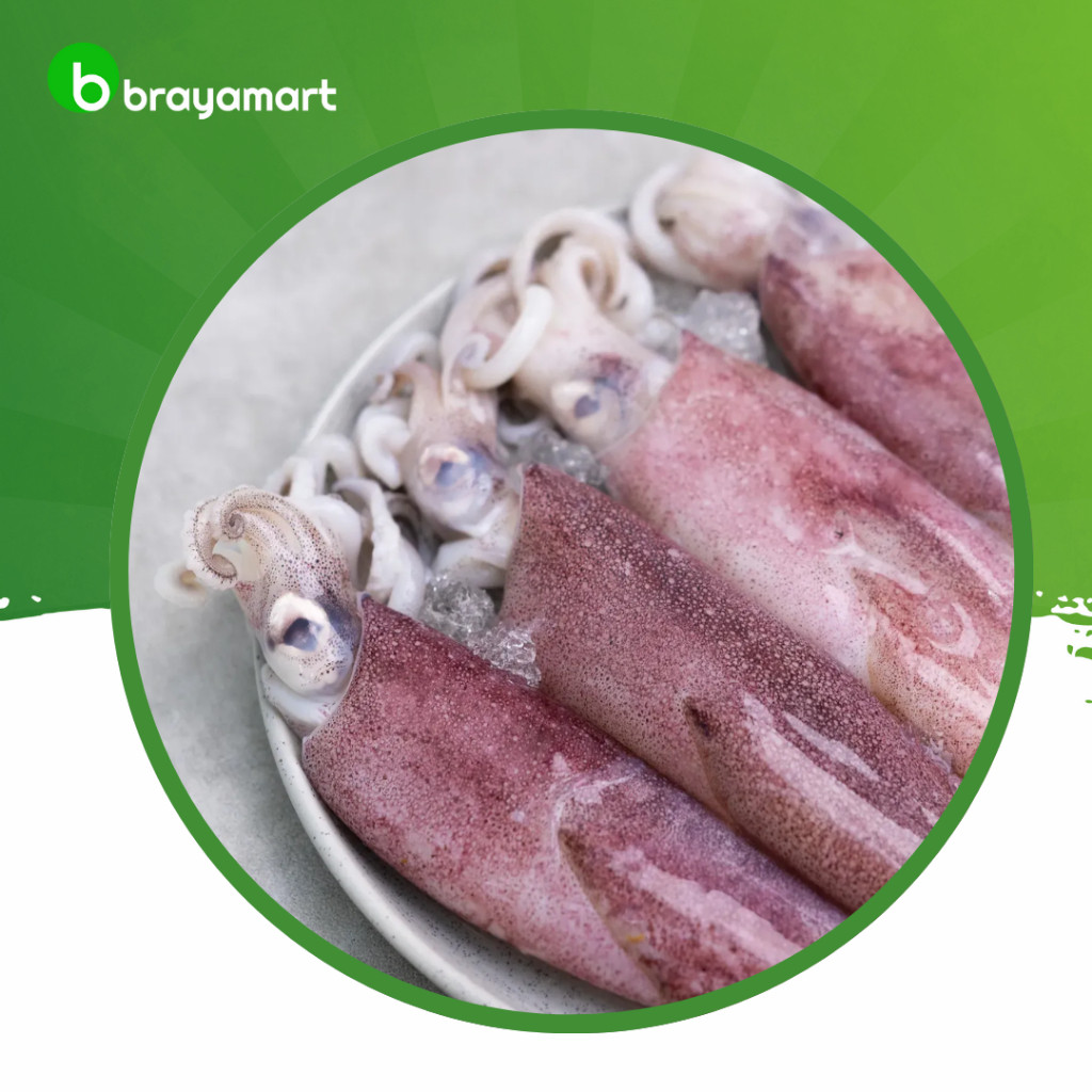 

Cumi Sedang Segar 250gr Brayamart