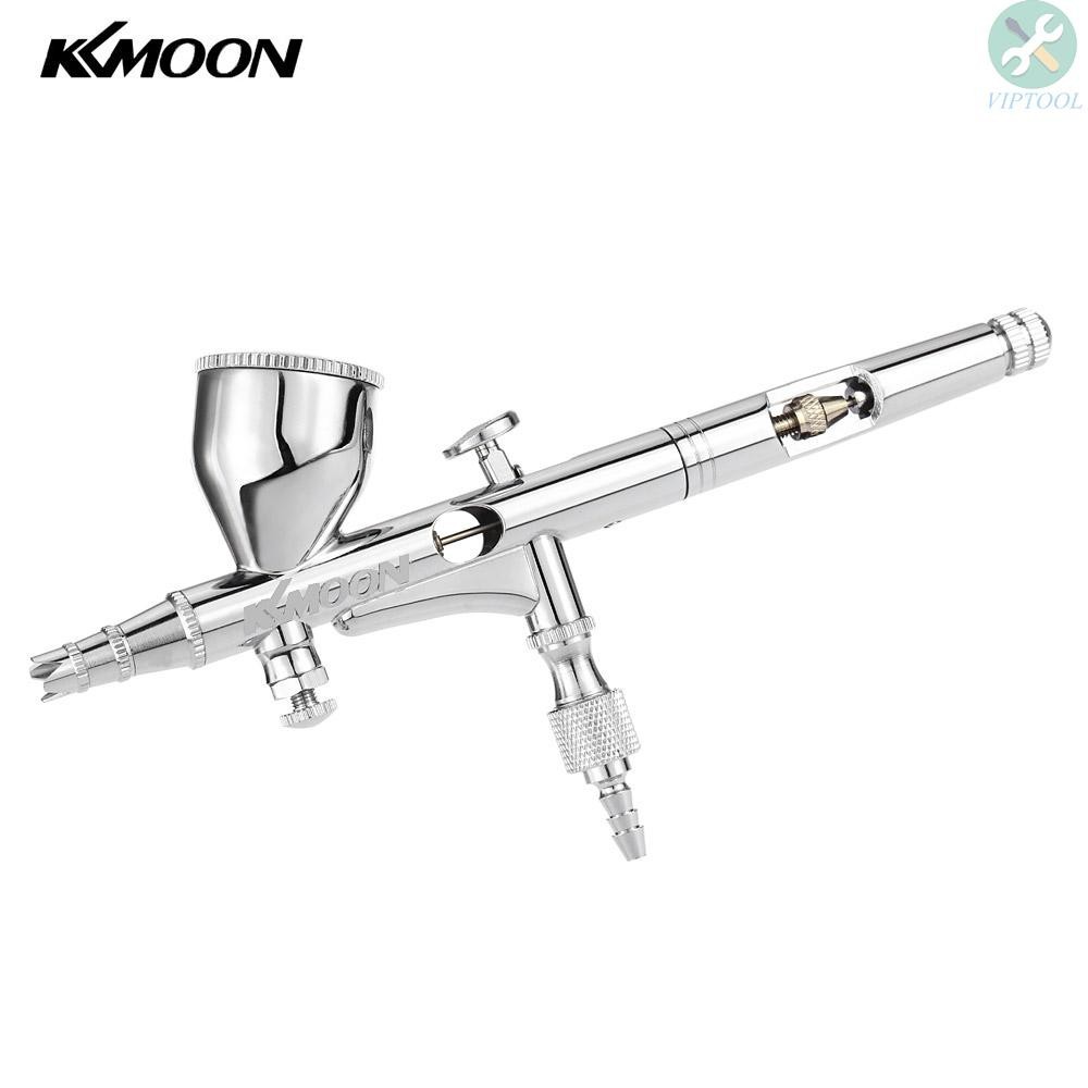 Kkmoon Profesional Gravity Feed Dual Action Airbrush Set Untuk Lukisan Seni Manicure Paint Hobby Mod
