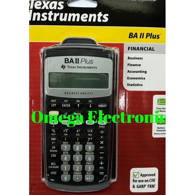 

Texas Instruments Ba Ii Plus Financial Calculator Sekolah Kuliah