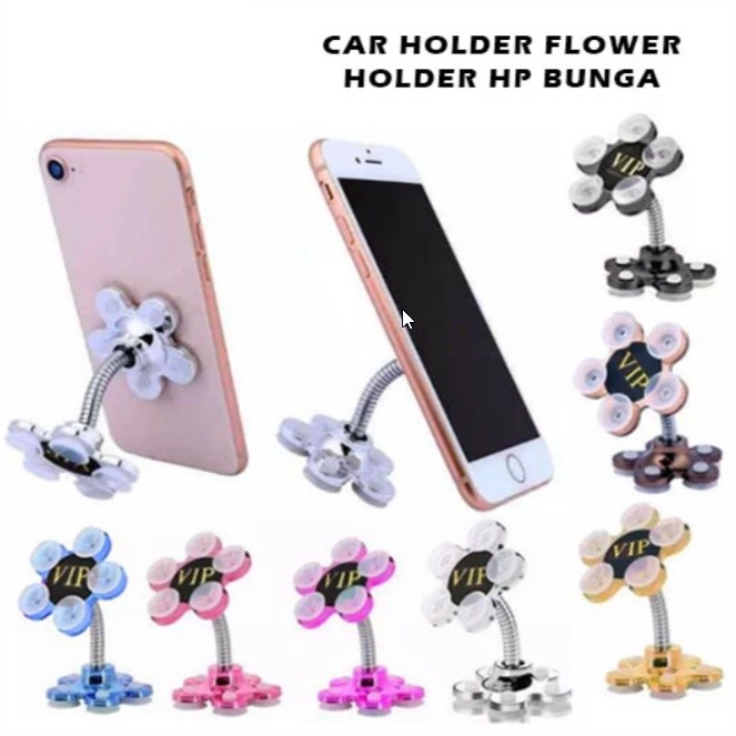 Flexible Flower Universal Holder Gekko / Gecko | Car Holder Bunga