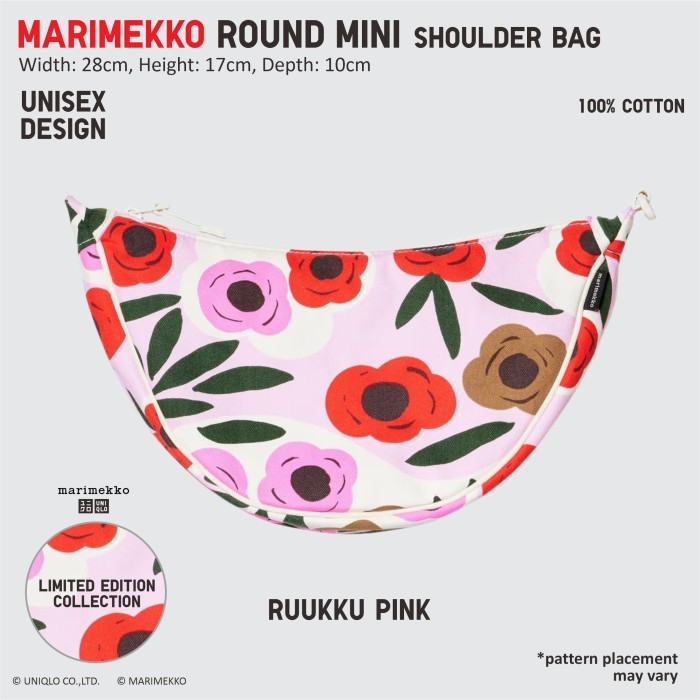 MURAH Round Mini Shoulder Bag Tas Bahu Bulat Selempang Unisex Ori UNIQLO