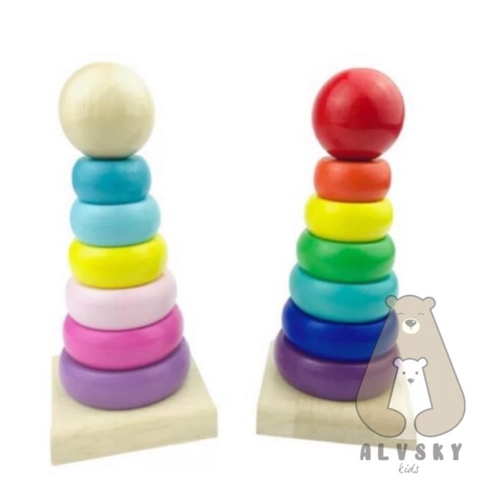 Jona Rainbow Tower / Menara Donat Kayu / Menara Pelangi / Ring Donat Kayu