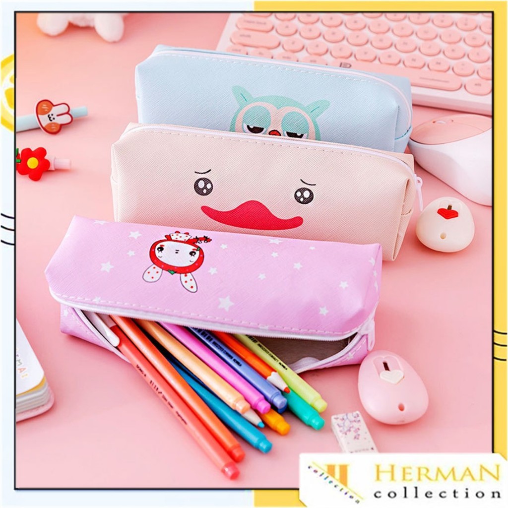 

HC Tempat Pensil Pulpen Karakter Hewan Lucu Kotak Pensil Serbaguna Motif Animal Dompet pouch make up