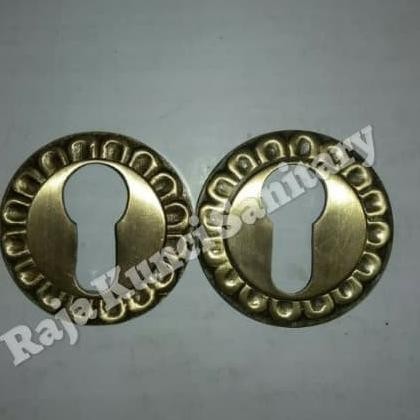 Ring Kunci Ukir Antik Brass/Penutup Lubang Kunci Antik Ukir