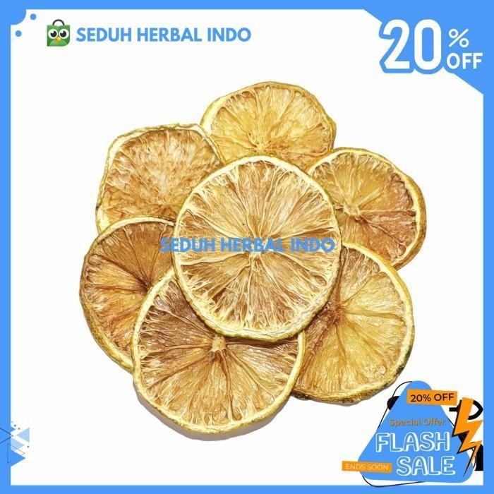 

DRIED LEMON SLICE / LEMON KERING IRIS 8 GRAM GRATIS ONGKIR