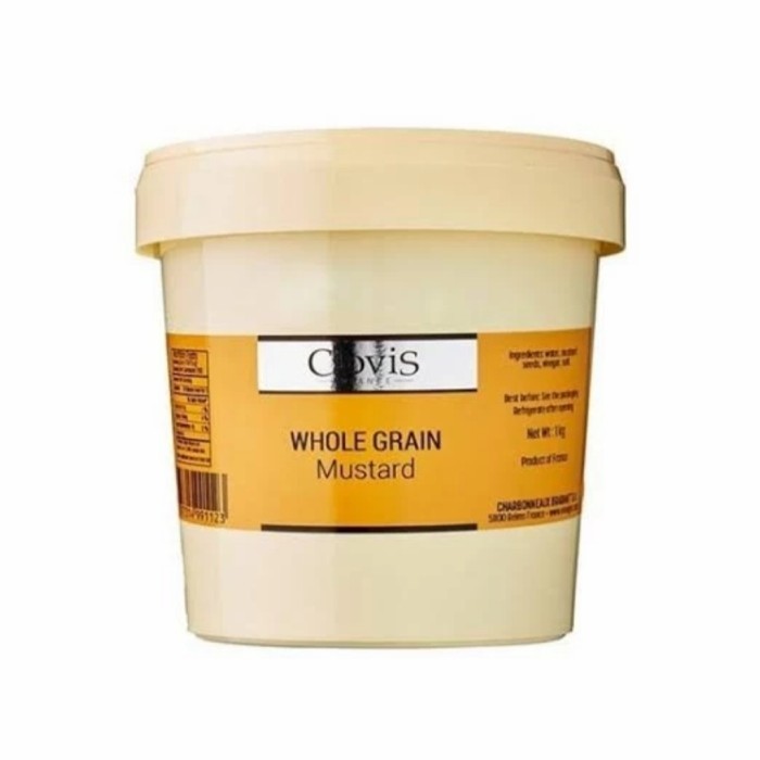 

Dijual!!! Clovis Whole Grain Mustard 1Kg Saus Bumbu Saos Klovis Dijon