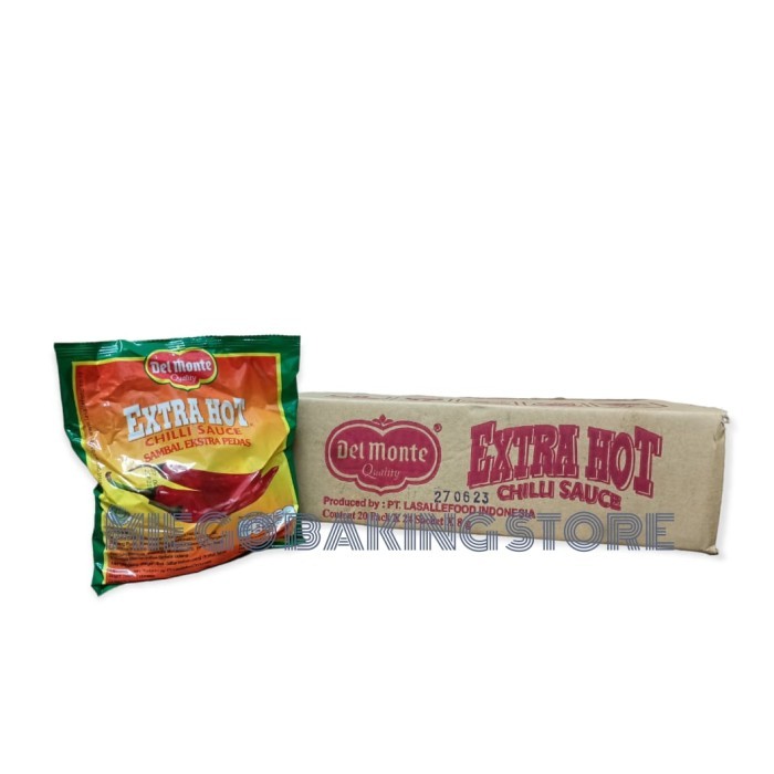 

Dijual!!! Saus Delmonte Extra Hot Sachet 1 Dus