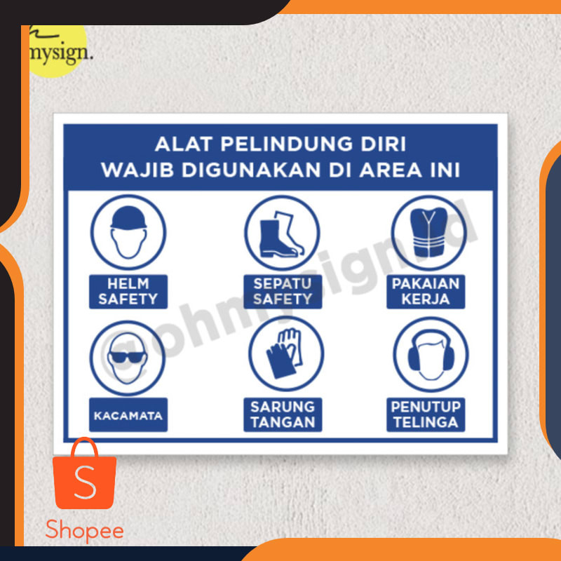 

Terlaris Sign Board Akrilik Rambu APD Pelindung Diri | Acrylic Signage | Papan Elegan