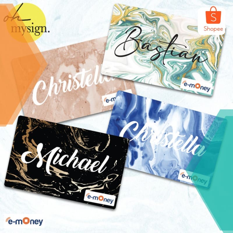 

Terlaris Custom Kartu Emoney Marble New| Kartu Emoney UV PRINT Marble Elegan