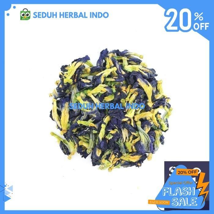 

TEH BUNGA TELANG GROSIR / BLUEPEA FLOWER TEA 50 GRAM GRATIS ONGKIR