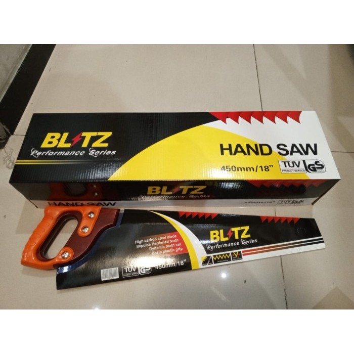 Gergaji Tangan Graji Gorok 3 Asah Gg Kayu Pvc Blitz Performance 18" Harga Spesial