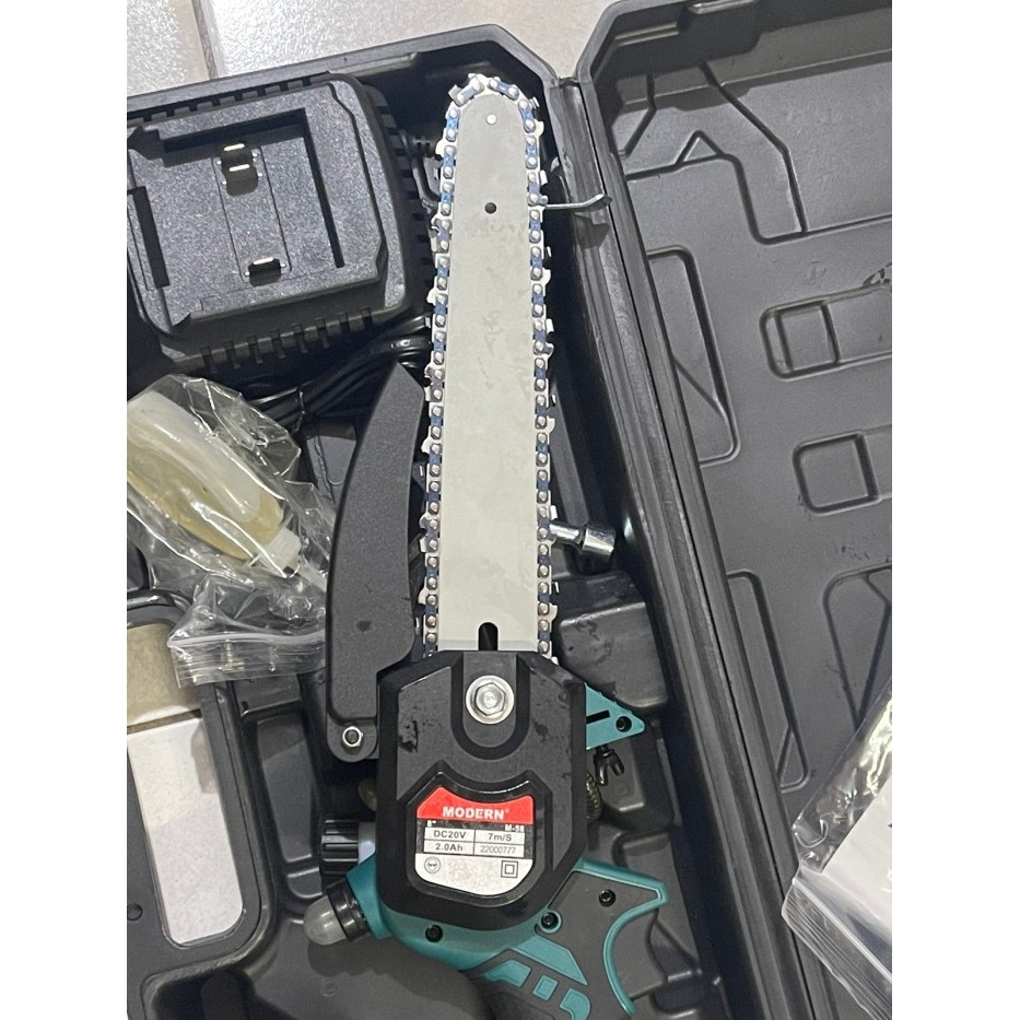 Modern M-58 Sparepart Mesin Cordless Chainsaw Mini 8" Gergaji Baterai Harga Khusus