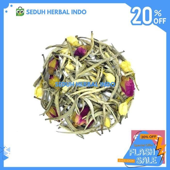 

ROSY MOONLIGHT TEA BLEND - WHITE TEA ROSE JASMINE FLOWER 1 KG PRODUK