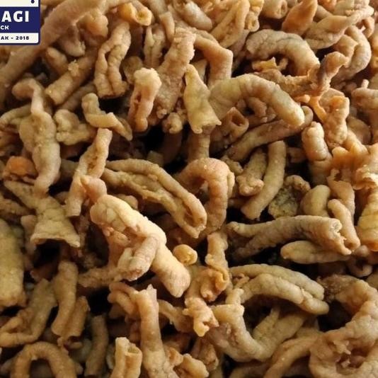 

1 Kg - Keripik Kripik Usus Ayam Tepung Kiloan - Molagi Sna