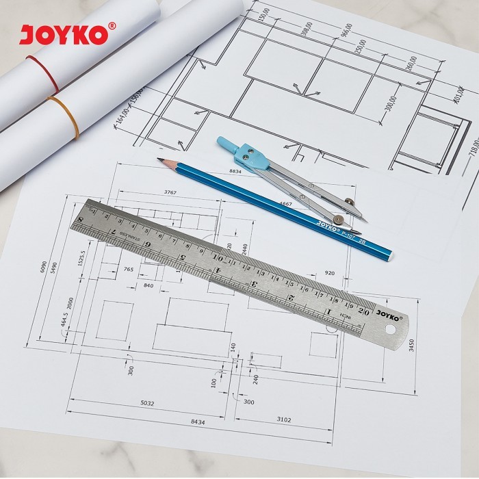 

NEW SERIES JOYKO STAINLESS STEEL RULER PENGGARIS BESI ORIGINAL QUALITY