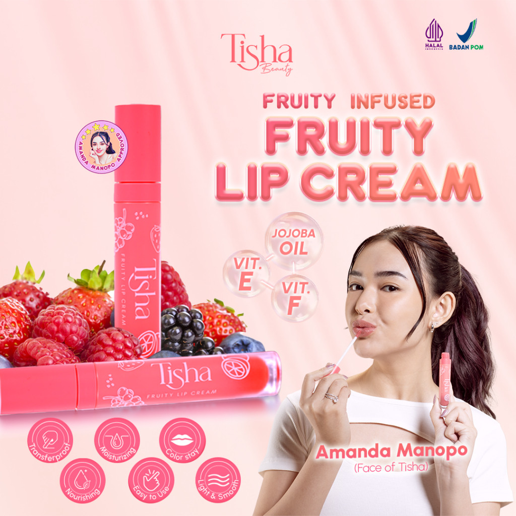 Tisha Beauty Fruity Lip Cream - Smudge Resistant | Matte | Lip Stick