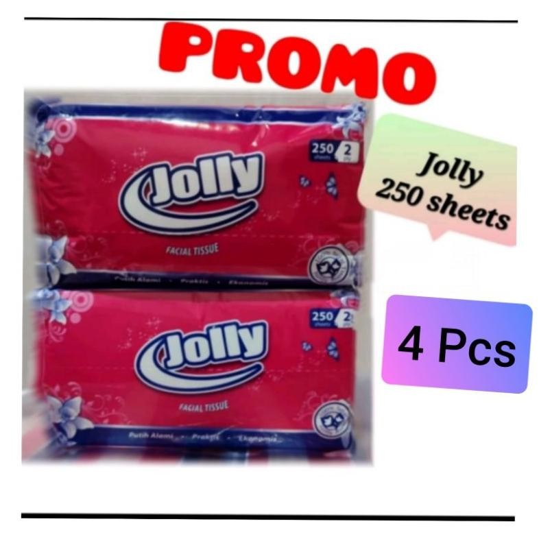 COD PAKET ISI 4 PAK TISU JOLLY 250 sheets KT78