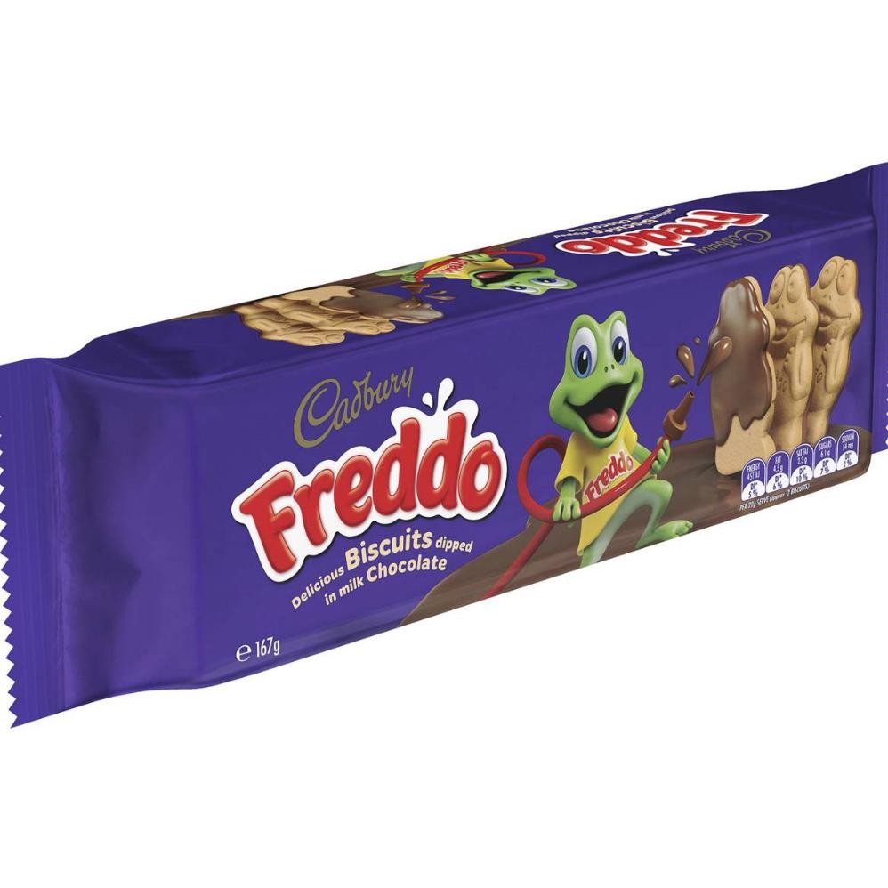 

Cadbury Freddo Chocolate Biscuits 167g/Biskuit Freddo Austrlia/Kids Snack/Biskuit Coklat 2/2025