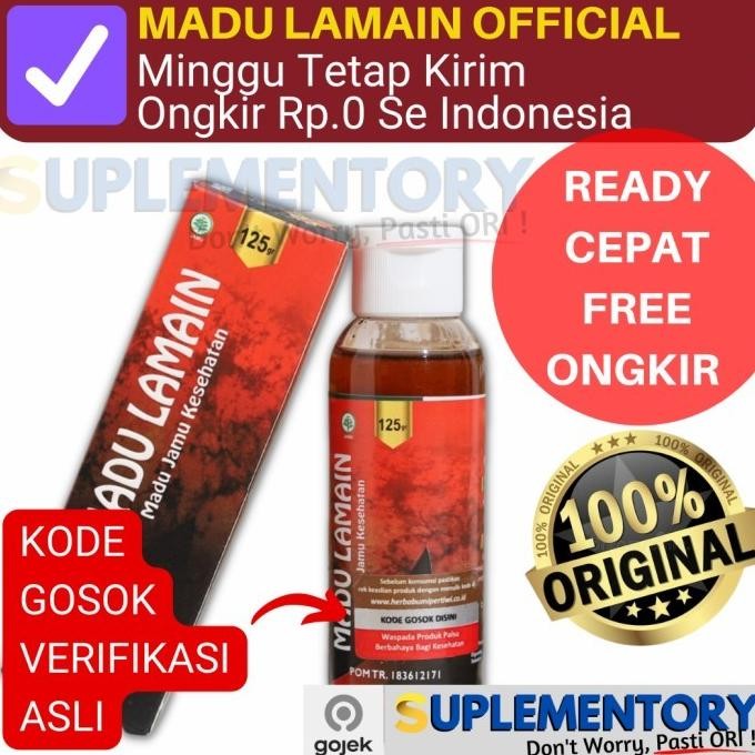 

Madu LAMAIN 125gr Jamu Memelihara Kesehatan Tubuh Asli Original BPOM