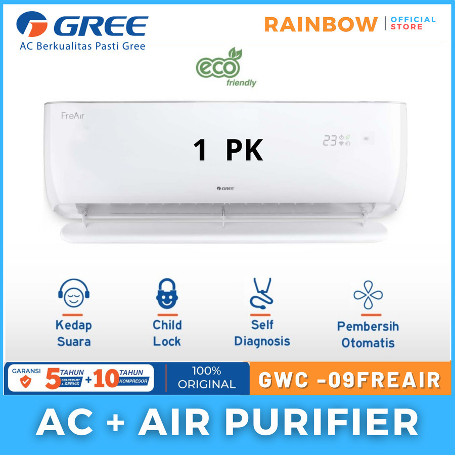 AC AIR PURIFIER GREE 1 PK GWC-09FREAIR