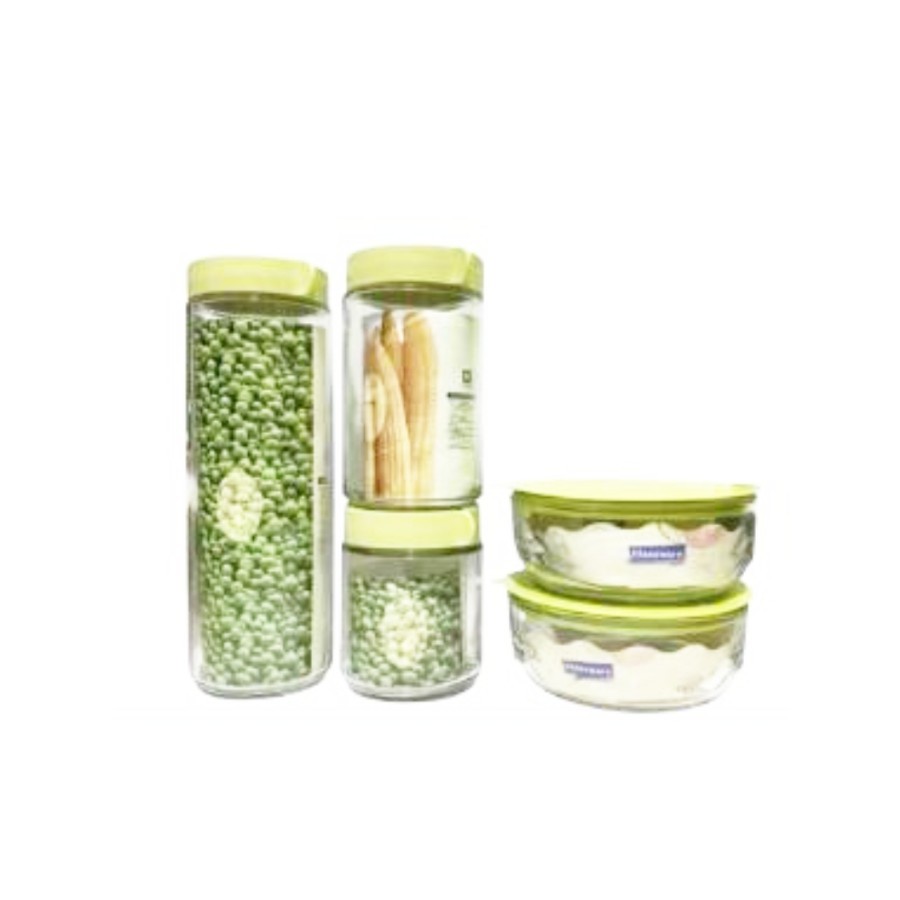 SUN GLASS Marine Bowl Toples & mangkuk Kaca Set 5 pcs