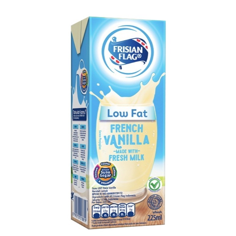 

FRISIAN FLAG Purefarm Low Fat Susu UHT French Vanilla 225 ml