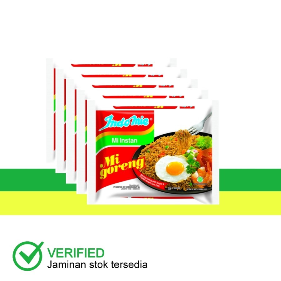 

Indomie Mi Instan Goreng 84 g × 5 pcs